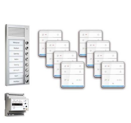 TCS PPAF08-EN/01 AP Hands-free 8-user audio intercom set