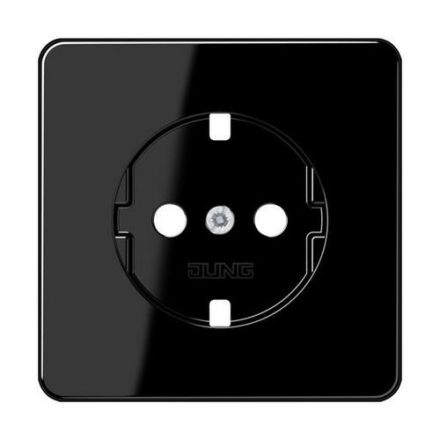 Jung CD521SWPL cover for SCHUKO® sockets, Duroplast, CD series, black