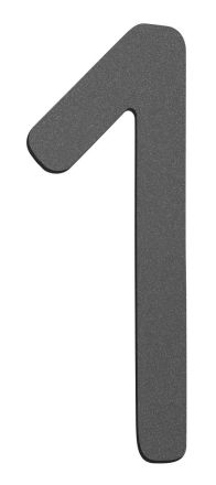 CMD 1 anthracite small house number