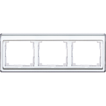 Jung SL5830WW frame 3-way, horizontal mounting, acrylic glass, SL 500, alpine white