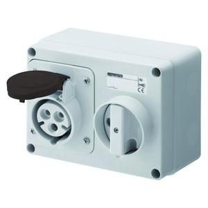 Gewiss GW66011 horizontal with housing 16A/5 pin 500V IP44 socket