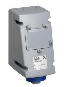 ABB Stotz-Kontakt 416RPR9W, surface-mounted wall socket, 16 A 9h, IP67, 3P+N+E, with FI 30 mA, 2CMA168343R1000