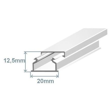 EFAPEL 20X12,5 ADHESIVE TRUNKING WHITE