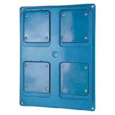 Gewiss GW68733W for 2/3 IEC sockets switchable 16/32A flange plate
