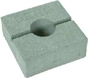 Dehn & Söhne 253301 DEHNiso-DLH concrete block 180x180x70mm with trough