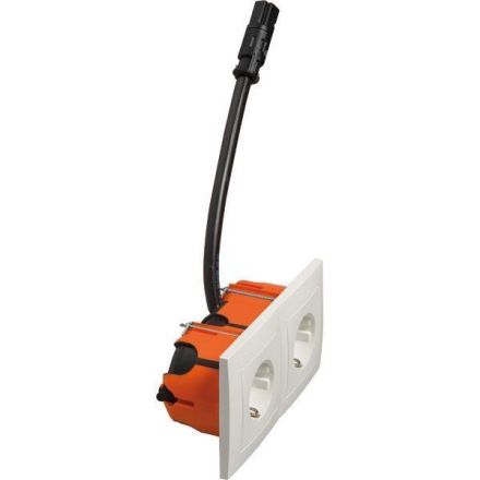 Hochköpper 76121 D 11.6612/672.02 SI RD30 LD double socket SCHUKO