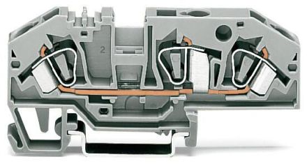 Wago 282-694 blue with test option 3 conductor feed-through terminal