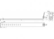 Dehn & Söhne 423029 rain pipe clamp NIRO 10.5mm 60-150mm