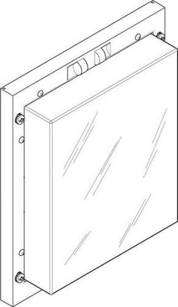 ABN with transparent cover 209x246x45mm cover plate (FAS12PLHN)