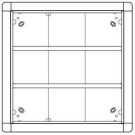 Ritto 1881930 flush-mounted frame 9 module slots, titanium
