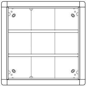 Ritto 1881930 flush-mounted frame 9 module slots, titanium