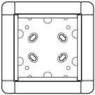 Ritto 1883170 surface-mounted frame 1 module slot, white