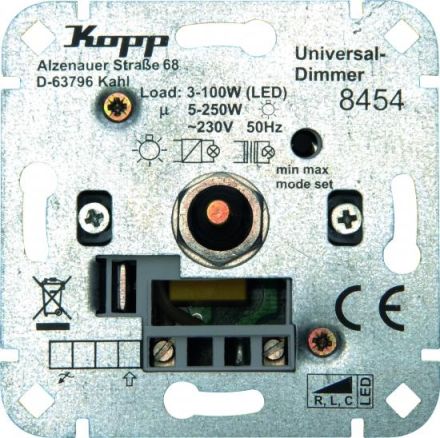 Kopp 845400009 Uni-Dim RLC-LED 100W Dimmer