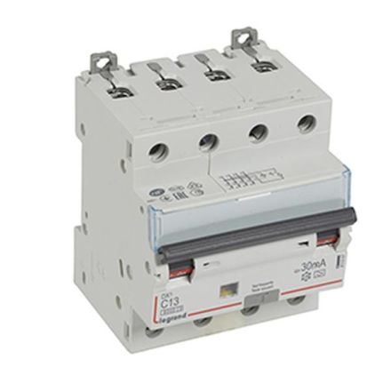 Legrand 411357 RCD/MCB DX3 C13A 4P 6KA 30MA A