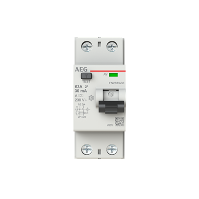 Busch-Jaeger 2CSF702156R1630 FN263/A30 2P Type A 63A 30mA residual current device