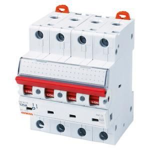 Gewiss GW96177 DIN rail mounted device 415V AC 80A 4P 4TE load break switch
