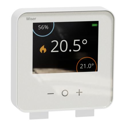 SCHNEIDER CCTFR6400 Wiser room thermostat | display, humidity sensor | white