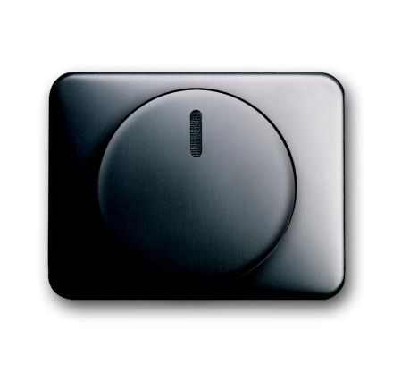 Busch-Jaeger 6540-20 central plate, with rotary knob, fixing nut and glow lamp platinum