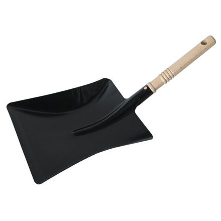 HAUPA 393006 metal dustpan with wooden handle