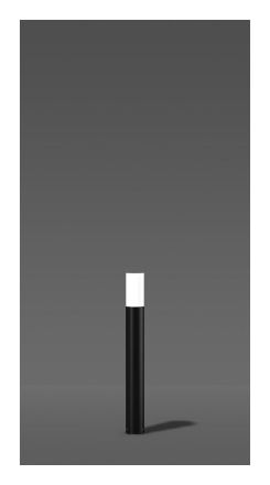 RZB 611876.0031 QA60 57W E27 D: 115 H: 1000 anthracite bollard light