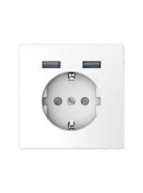 MERTEN MEG2366-6034 with USB charger anthracite system design socket SCHUKO
