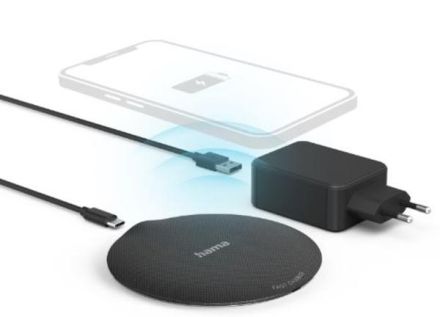 Hama 201687 'QI-FC15 Metal' 15W, black Wireless Charger
