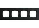 Gira 0214126 4-way cover frame Gira Esprit aluminum black