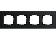Gira 0214126 4-way cover frame Gira Esprit aluminum black