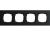 Gira 0214126 4-way cover frame Gira Esprit aluminum black