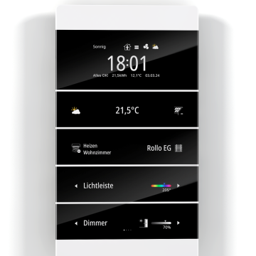 ENERTEX 1177-01-ws KNX room controller MeTa² | Premium | glossy white