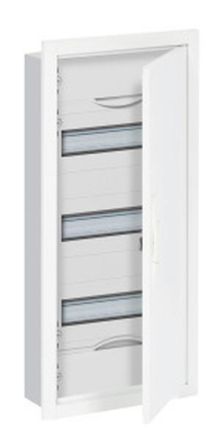 ABB Striebel & John U41R3 small distribution board, flush-mounted 3-row, with frame and door, 2CPX071708R9999