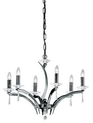 Brumberg 850665 pendant light, black chrome E14 5x40W max.