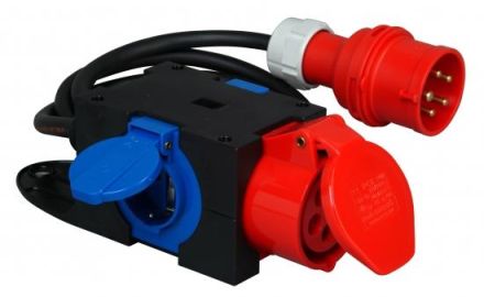 Kopp 129205007 CEE compact distributor 2x pieces + 1x CEE socket.