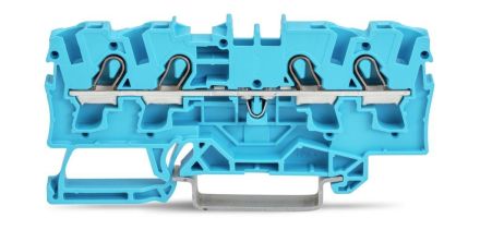 Wago 2004-1404 TOPJOB blue 4 conductor feed-through terminal