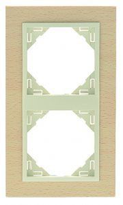EFAPEL DOUBLE FRAME BEECH/PEARL