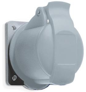 ABB Stotz-Kontakt 216R1, built-in socket, 16 A, IP44 1h, 2P+E, grey, 10 pieces, 2CMA193149R1000