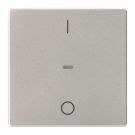 BERKER 80962221 Cover for push button sensor Q.1/Q.3 | 1-way, IO | aluminum velvet