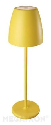 Megaman 2W 2700K 200lm IP54 Sun Yellow LED Battery Table Lamp LB21