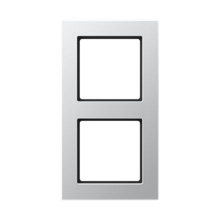 Jung AC582AL frame 2-way, vertical and horizontal mounting, A CREATION, aluminium