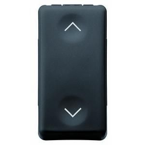 Gewiss GW21559 with arrow symbols 1M 1P 10A black blind switch