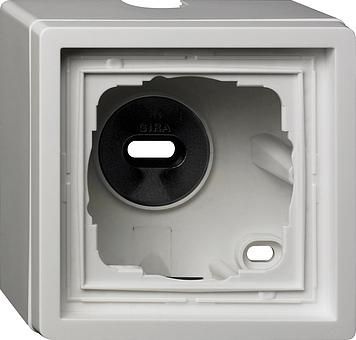 Gira 0061112 surface-mounted housing 1-way surface switch pure white