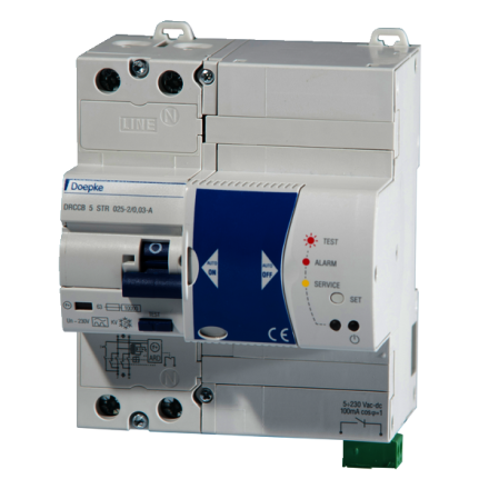 Doepke 09421503 DRCCB 5 STR 025-2/0.03-A 2-pole 25/0.03A residual current circuit breaker