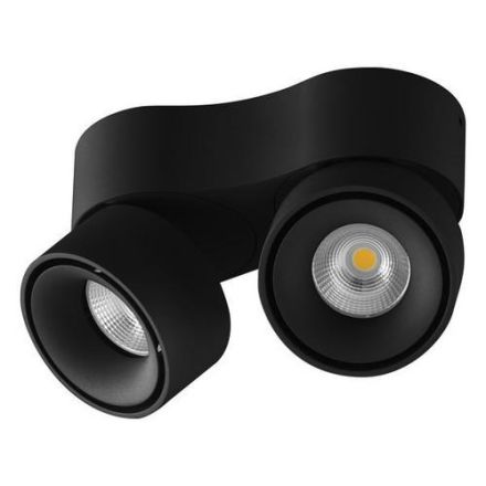 EVN AS20180902 IP20 2x9W 3000K 2x750lm oval black LED ceiling light LB23