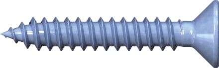 Reisser 007982S021-048032S-1 DIN 7982 self-tapping screws, Flako, form C, PZ drive, 4.8 x 32, steel, galvanized, blue pass., pack of 100