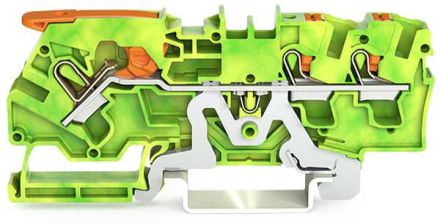 Wago 2104-5307 2.5 mm green-yellow 3 conductor protective conductor terminal