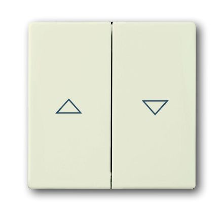 Busch-Jaeger 1785 JA-82 rocker switch, with print ivory white