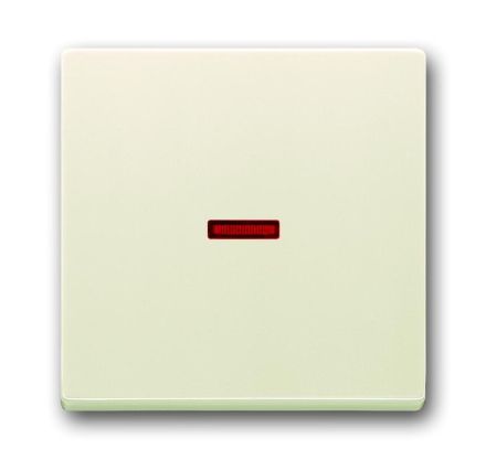 Busch-Jaeger 1789-82 rocker switch, with small red dome ivory white