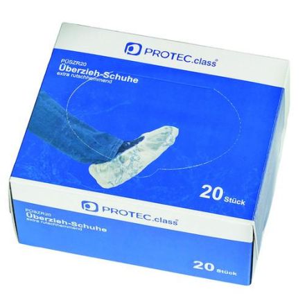 PROTEC.class 05105786 PÜZSR20 anti-slip (20pcs.) white overshoe