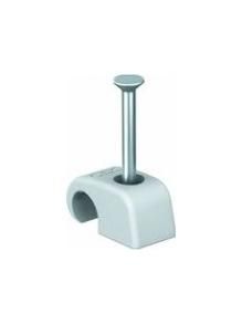 OBO Bettermann 2027 10-14mm, L40 light grey adhesive clip, 2228858