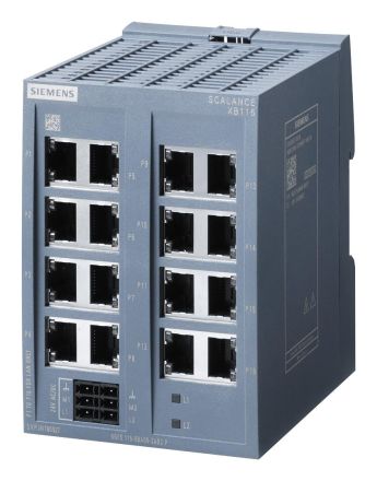 Siemens 6GK5116-0BA00-2AB2 SCALANCE XB116 16x 10/100 Mbit/s RJ45 P. Switch